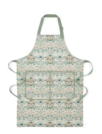 Morris & Co Morris & Co Strawberry Thief Cotton Apron - Green - 70X95CM