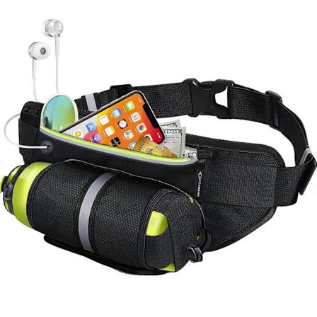 Juomapullolle tarkoitettu vyölaukku, vedenpitävä, lukittava pullolokero, sopii jopa 6,6 tuuman matkapuhelimille Iphone6/6Plus/7/7Plus | Juoksu, 