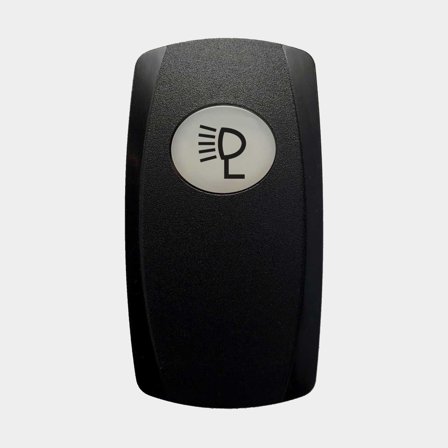 Kap / knop voor schakelaar Carling Technologies Contura V, verstraler, zwart