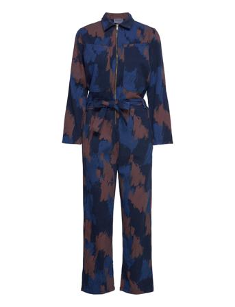 Shadows All Over Zipped Jumpsuit Jumpsuit Multi/mönstrad Bobo Choses