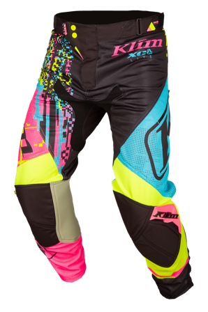 Pantaloni Cross Klim XC Lite Digital Chaos Nero-Giallo 38