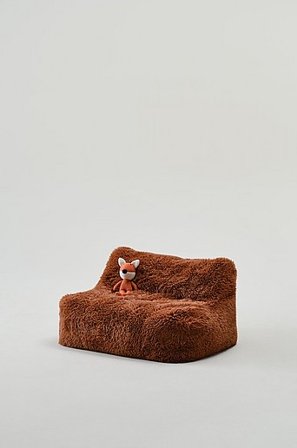 Jotex - Fotel Wypoczynkowy Dla Dzieci Brązowy - MOON - Kup Fotele dla dzieci firmy Jotex