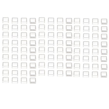 100 Stycken Transparent ABS Taktil Strömbrytare Skydd Fyrkantig Knapplock Set