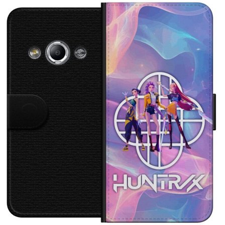 Yhteensopiva Lompakkokotelo Samsung Galaxy Xcover 3 Huntrix Neon Trio Kpop Demon Hunter Värikäs futuristinen suunnittelu, jossa kolme naista sankari