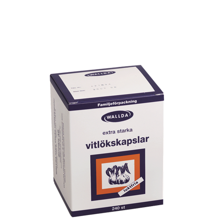 Wallda Vitlökskapslar 240 kapslar