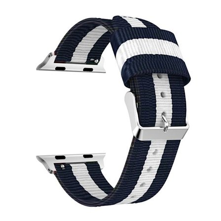 Apple Watch 4 - 44mm - Armband i Nylon & Rostfritt Stål