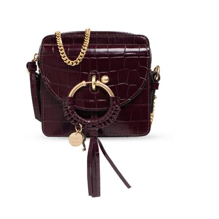 See by Chloé, Joan Small shoulder bag Bruin, Dames, Maat:ONE Size,leer