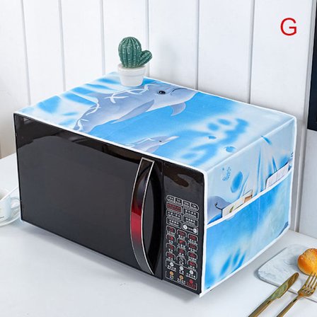 Mikroaaltouunin cover Sarjakuvapuun lehdille printed mikroaaltouunipöly C