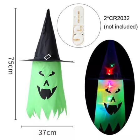 Led Halloween Dekoration Blinkande Ljus Gypsophila Ghost