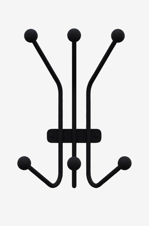 Hanah Home - Veggkrok i metall - Maur - Svart - Småoppbevaring - Fra Homeroom