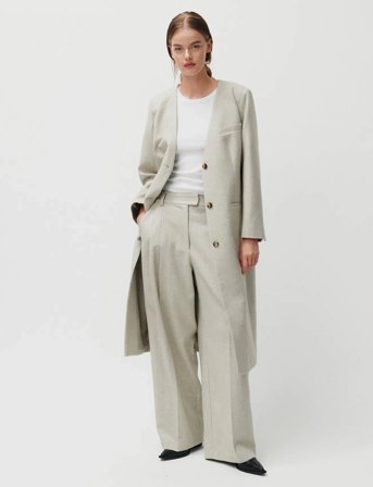 2NDDAY 2Nd Harmony - Herringbone Suiting - Grey - 44