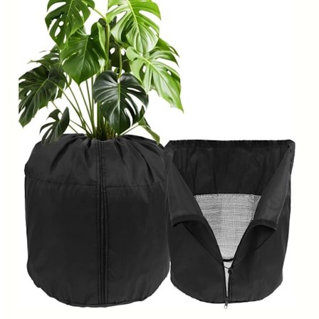 Plant Cover Winter Frost Protection - Insulated Cover with Drawstring & Zipper for Potted Plants, Shrubs & Fruit Trees_TF_TF