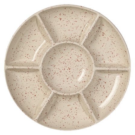 Sagaform Ditte serveringsfad, beige/bordeaux - Beige / Bordeaux | KitchenOne