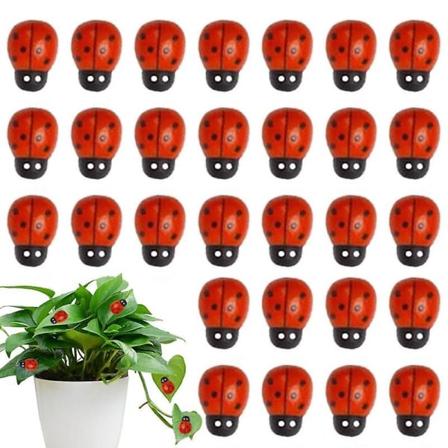 200 st Nyckelpiga Nyckelpiga klistermärke Barn Barn Målad självhäftande baksida DIY Craft Väggdekaler För Hem Party Holiday Dekor
