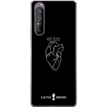 Kompatibel Mobilcover til Sony Sony Xperia 1 II Kaktus og Venner - Midnat Anatomi Hjerte