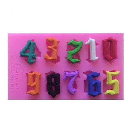 Gotisk typsnitt nummer form form