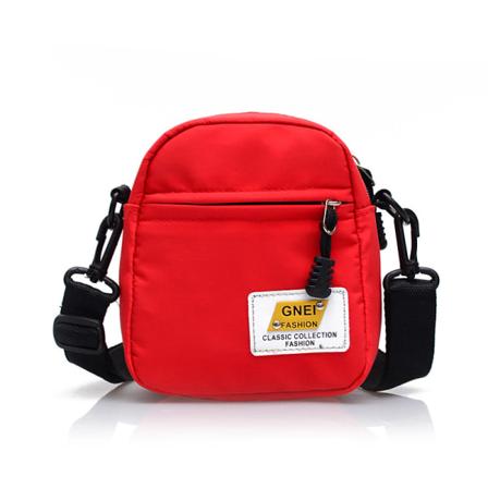 Enkel og moderigtig skulder crossbody taske Rød