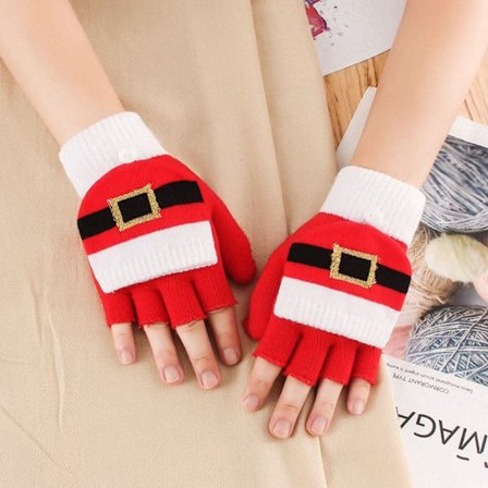 Julehandsker Halvfingerhandsker 4 4