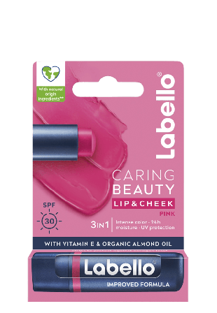 Labello Läppbalsam Caring Beauty Pink 4,8 g Läppvård Dam Rosa