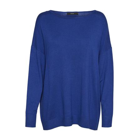 Vero Moda, Round-neck Knitwear Blauw, Dames, Maat:XL