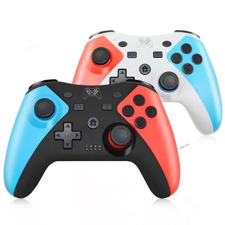 Svart och vit 2-pack Bluetooth Trådlös Spelkontroll Kompatibel med Nintendo Switch/Switch 2/Switch OLED/Switch Lite/Android/PC Joystick