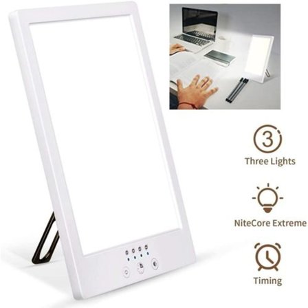 Dagslampa 12000 lux, LED-ljusbehandlinglampa, simulering av dagsljus