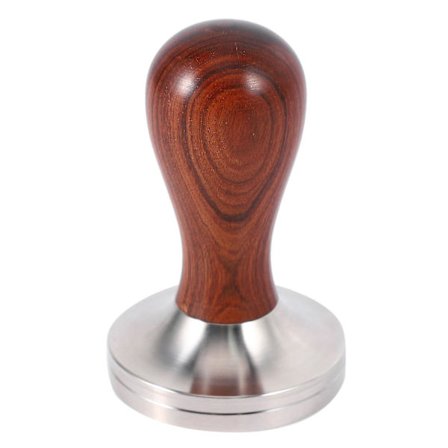 Kaffe Tamper Trähandtag Kaffe Pulver Hammare 58.35mm Cafe Tillbehör