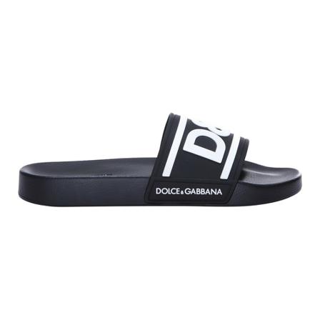 Dolce & Gabbana, Slippers Czarny, Mężczyzna, Rozmiar: 42 EU