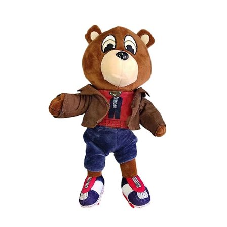 Kanye Teddy Bear Plys Bamse West Graduation Teddy Bear Kollektion Blød Fyldt Dyr Bamse Legetøj Fans Gave Legetøj