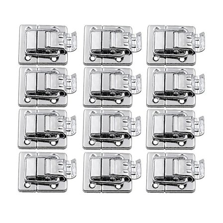 12 stk. Sølv Hurtigspænde Toggle Låse Catch Kuffert Kasser Spænder Trunk Lås