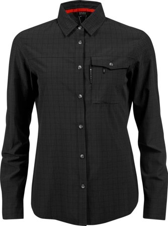 Halti Women's Leiri LS Check Shirt Women long-sleeved shirts Black 38