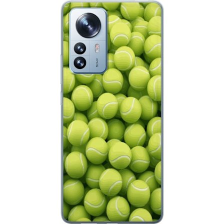 Kompatibel Mobilcover til Xiaomi Xiaomi 12 Pro Mønster af grønne tennisbolde i høj detalje, sporty motiv med gentagende tekstur og stærke farver f