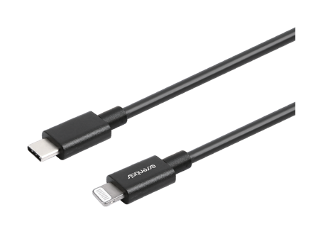 Essentials USB-C - Lightning Cable, MFi, 20cm, Black