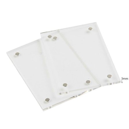 1 stk Gjennomsiktig Fotoramme Akryl Magnetisk Display Ramme Plakat Display Stativ 3/5mm For Rom Pult Hjem Dekorasjon