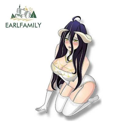 13cm For Overlord Albedo Peek Bildeklistermærker Vinyl Bildeklistermærker Vandtætte Ridsefri RV Vinduesdekoration~10414