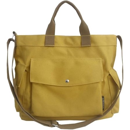 Naisten kangaskassi suuri crossbody-kangaskassi useilla taskuilla kangas crossbody-laukku yläkahvalla olkalaukku työkassit