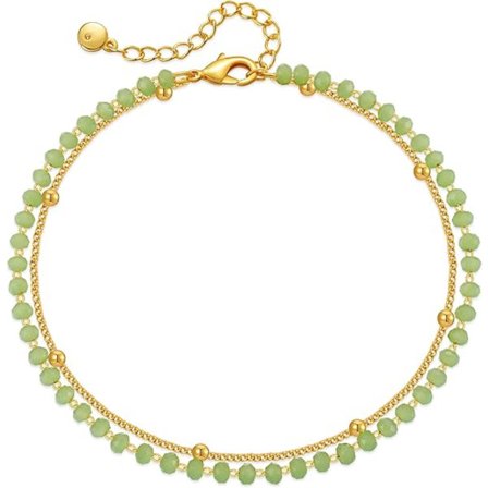 1 st 18k guldpläterad fotkedja för kvinnor