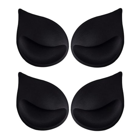 Löstagbara BH-inlägg för kvinnor, 2 par BH-inlägg, Andningsbara Push Up Förtjockade Sport, Ersättnings BH Skum Svampinlägg för Badkläder, Bikini