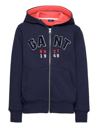 O. Gant Full Zip Sweat Hoodie Blue GANT
