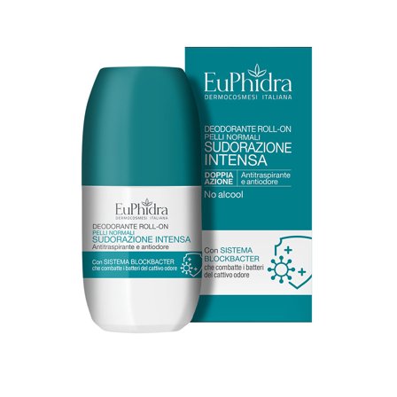 Euphidra Deodorante Roll-On Sudorazione Intensa 50ml - Deodorante Roll-on