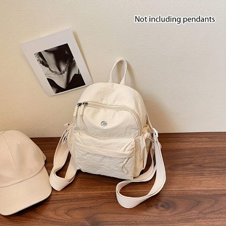 Stilfuld dame rygsæk, koreansk version, let lille dobbelt skuldertaske, ny alsidig afslappet bogtaske i college-stil, rejsehåndtaske.