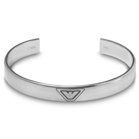 Emporio Armani Eagle Logo Avorannerengas miehille - Teräsrannekorut