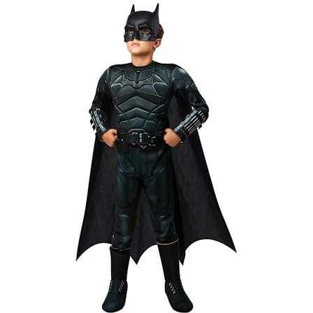 Batman Boys Deluxe Kostym M Svart