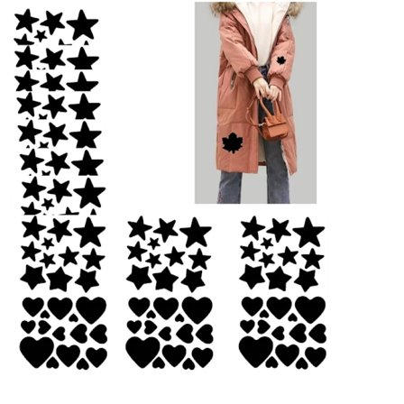 Självhäftande tygreparationslapp för jacka, tyg, regnrock, paraply, tält 10 lakan