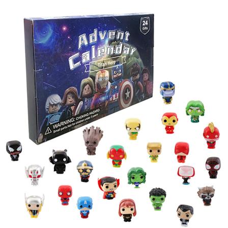 dventskalender 2024 jul söta karaktärsspelsfigurer Avengers Big Doll