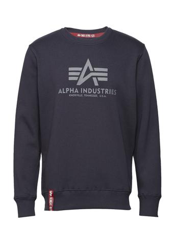 Basic Sweater Sweat-shirt Tröja Blå Alpha Industries