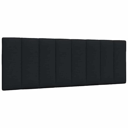 Headboard Cushion "Hanko" Black 120 cm Fabric