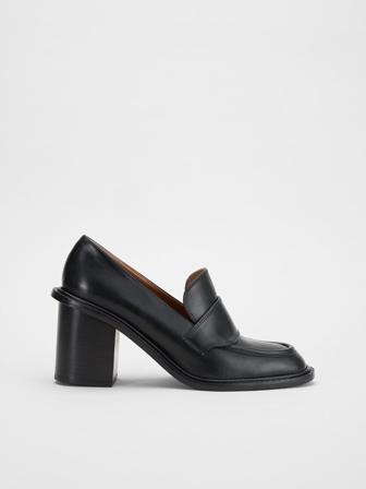 ATP Atelier Osimo Black Heeled loafers Size: 39