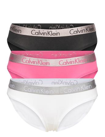 Bikini 3Pk Truse Brief Truse Multi/mønstret Calvin Klein