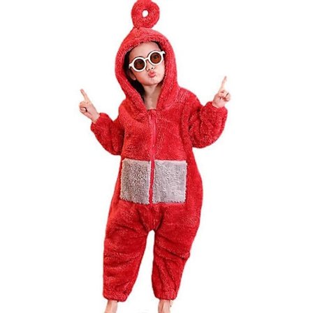 Anime Teletubbies Kostyme 7-14 År Gamle Barn Søte Jul Pyjamas Soveklær Gutter Jenter Soveklær Onesie - Perfekt